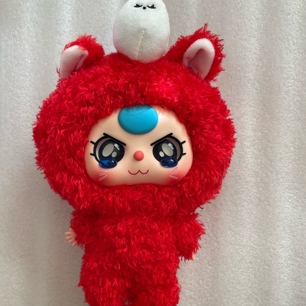 Baby Three Doll Cute Red Plush Doll